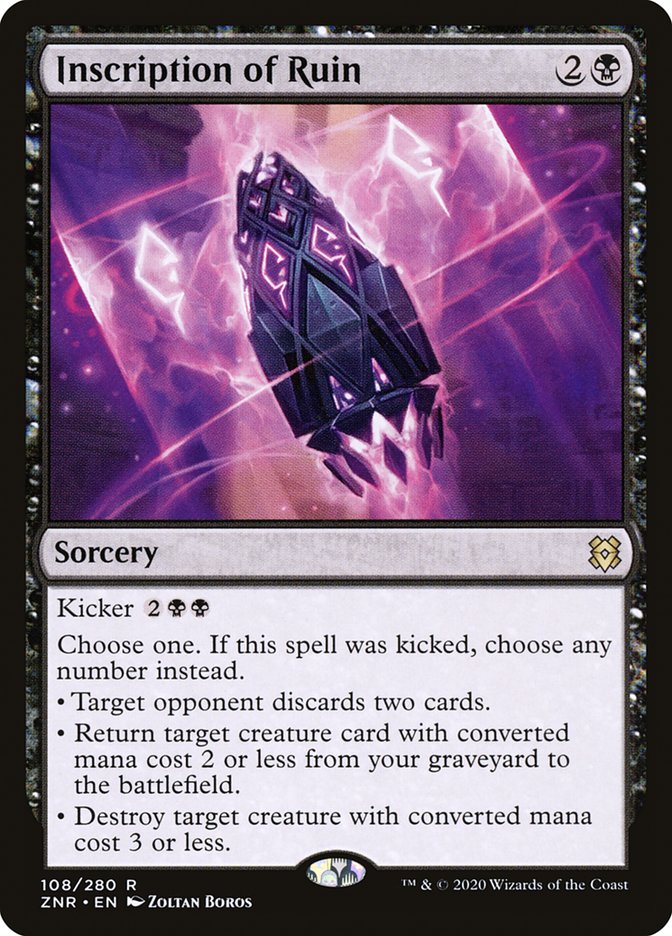 Inscription of Ruin [Zendikar Rising] | Good Games Morley