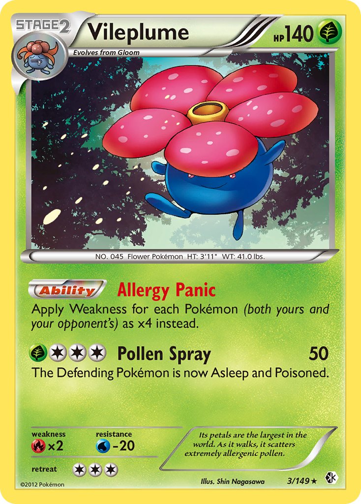 Vileplume (3/149) (Theme Deck Exclusive) [Black & White: Boundaries Crossed] | Good Games Morley