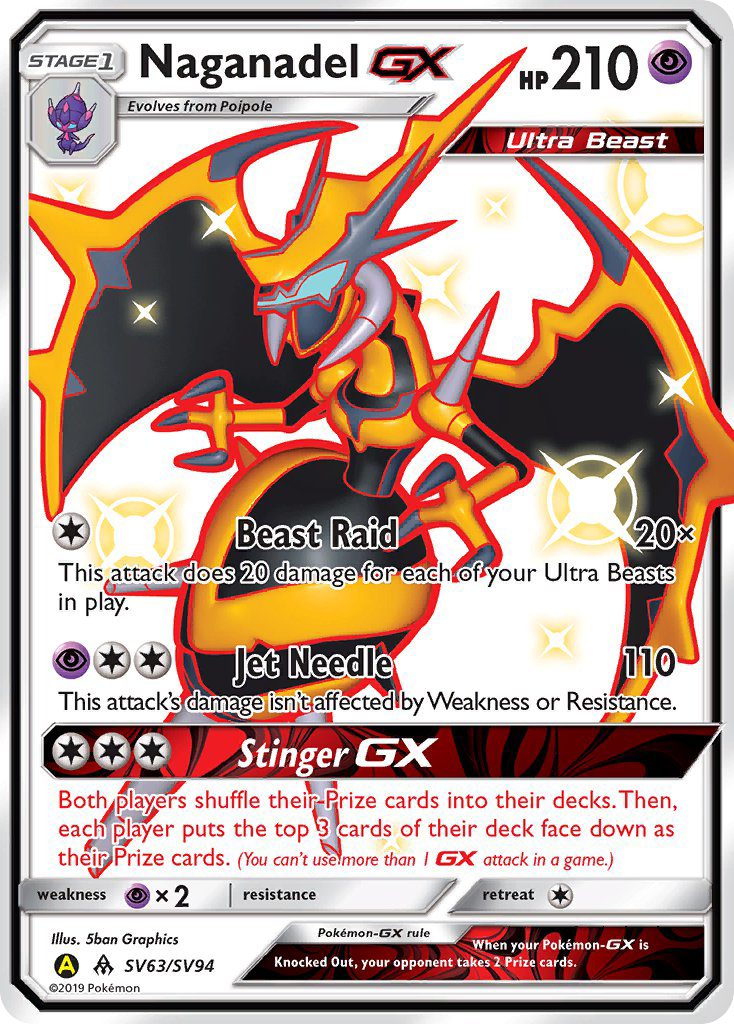 Naganadel GX (SV63/SV94) [Sun & Moon: Hidden Fates - Shiny Vault] | Good Games Morley