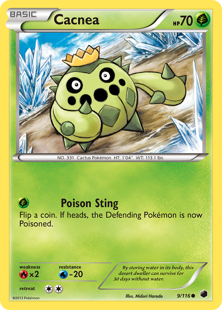 Cacnea (9/116) [Black & White: Plasma Freeze] | Good Games Morley