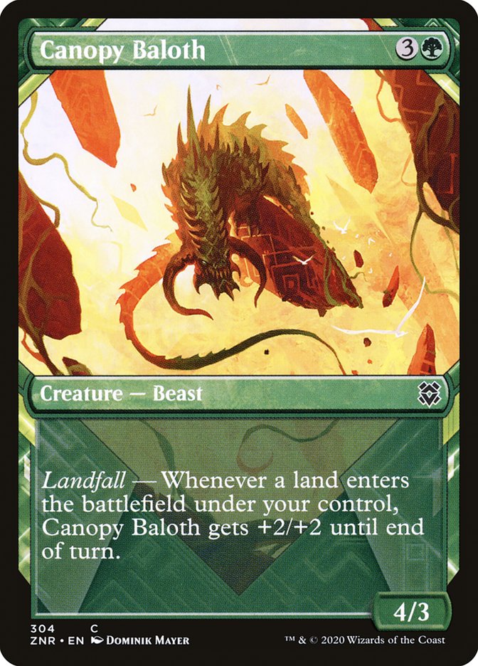 Canopy Baloth (Showcase) [Zendikar Rising] | Good Games Morley