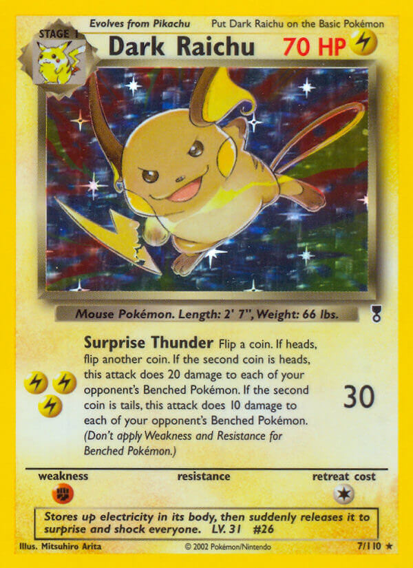 Dark Raichu (7/110) (WotC) (Theme Deck Exclusive) [Legendary Collection] | Good Games Morley