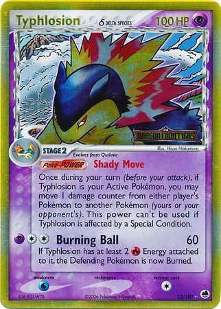 Typhlosion (12/101) (Delta Species) (Stamped) [EX: Dragon Frontiers] | Good Games Morley