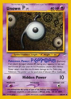 Unown [P] (58/105) [Neo Destiny Unlimited] | Good Games Morley