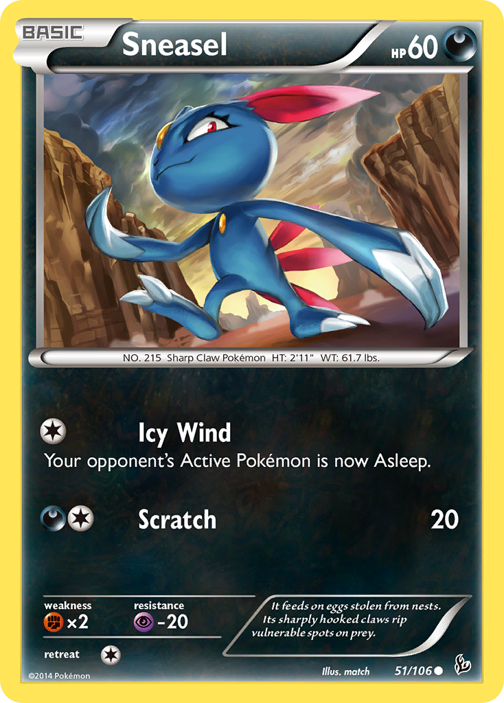 Sneasel (51/106) [XY: Flashfire] | Good Games Morley