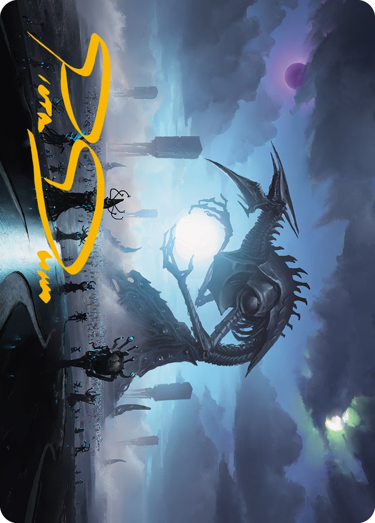 Blue Sun's Zenith Art Card (Gold-Stamped Signature) [Phyrexia: All Will Be One Art Series] | Good Games Morley