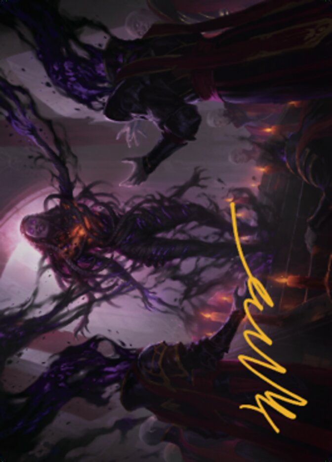 Braids, Arisen Nightmare Art Card 1 (Gold-Stamped Signature) [Dominaria United Art Series] | Good Games Morley