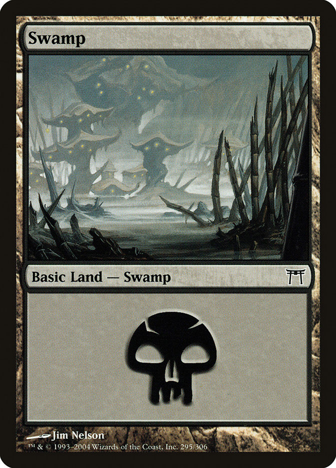 Swamp (295) [Champions of Kamigawa] | Good Games Morley