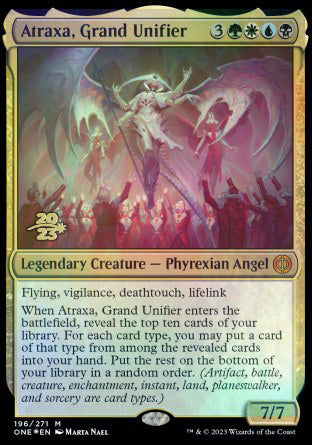 Atraxa, Grand Unifier [Phyrexia: All Will Be One Prerelease Promos] | Good Games Morley