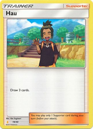 Hau (19/30) [Sun & Moon: Trainer Kit - Alolan Raichu] | Good Games Morley