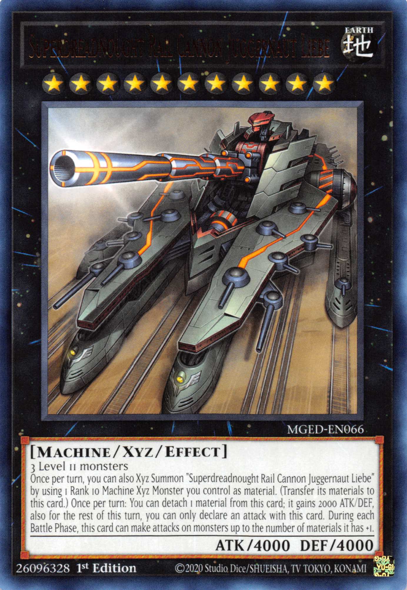 Superdreadnought Rail Cannon Juggernaut Liebe [MGED-EN066] Rare | Good Games Morley
