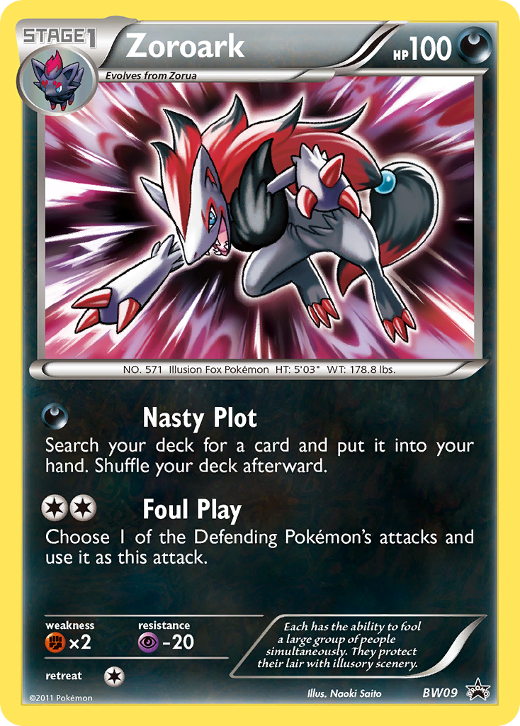 Zoroark (BW09) [Black & White: Black Star Promos] | Good Games Morley