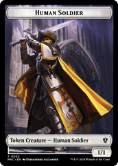 City's Blessing // Human Soldier Double-Sided Token [Murders at Karlov Manor Commander Tokens] | Good Games Morley