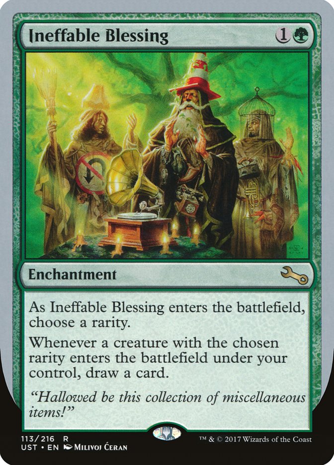 Ineffable Blessing ("choose a rarity") [Unstable] | Good Games Morley