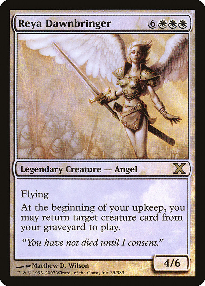Reya Dawnbringer (Premium Foil) [Tenth Edition] | Good Games Morley