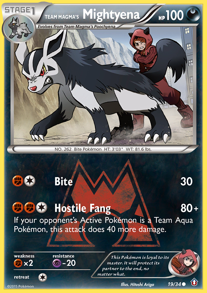 Team Magma's Mightyena (19/34) [XY: Double Crisis] | Good Games Morley