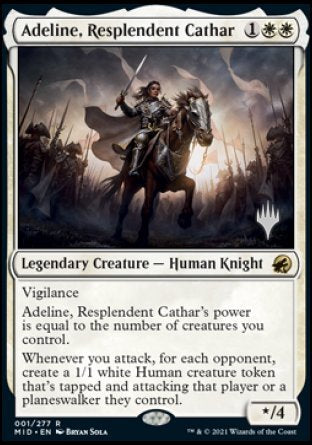 Adeline, Resplendent Cathar (Promo Pack) [Innistrad: Midnight Hunt Promos] | Good Games Morley