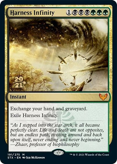Harness Infinity [Strixhaven: School of Mages Prerelease Promos] | Good Games Morley