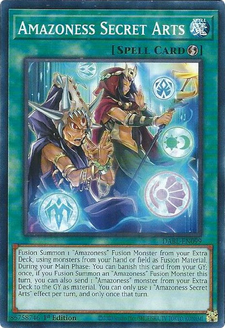 Amazoness Secret Arts [DABL-EN099] Common | Good Games Morley