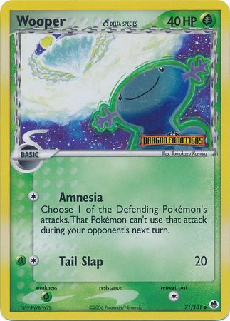 Wooper (71/101) (Delta Species) (Stamped) [EX: Dragon Frontiers] | Good Games Morley