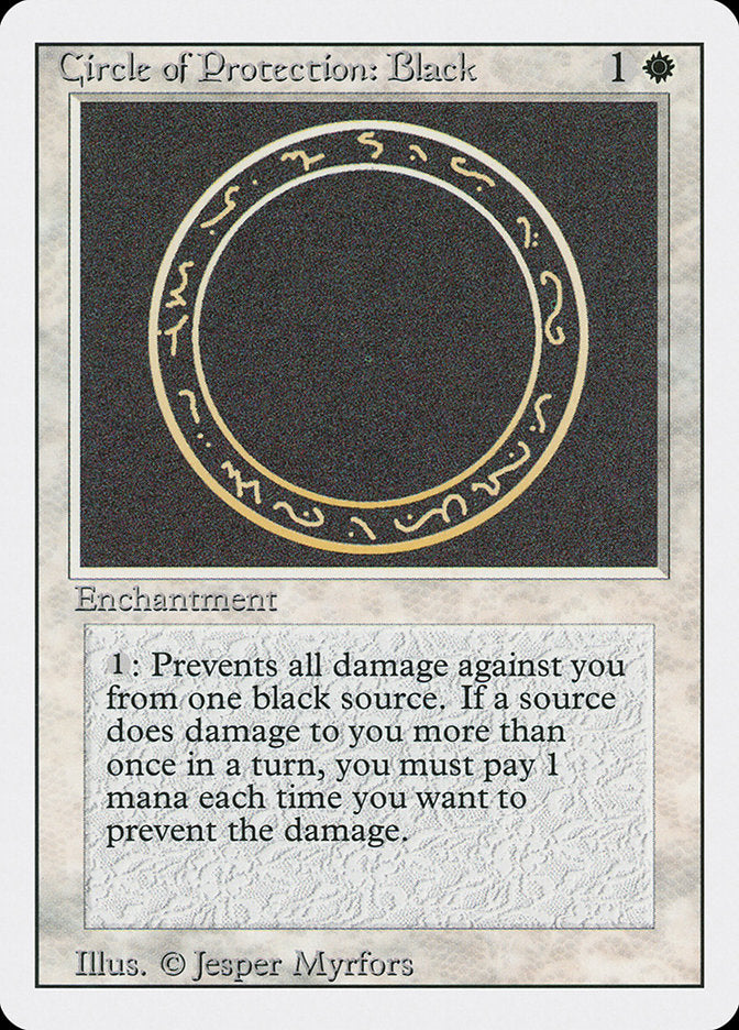 Circle of Protection: Black [Revised Edition] | Good Games Morley