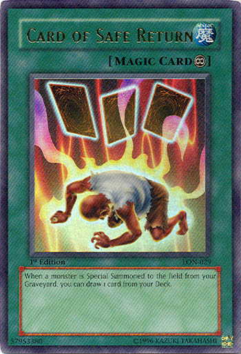 Card of Safe Return [LON-029] Ultra Rare | Good Games Morley