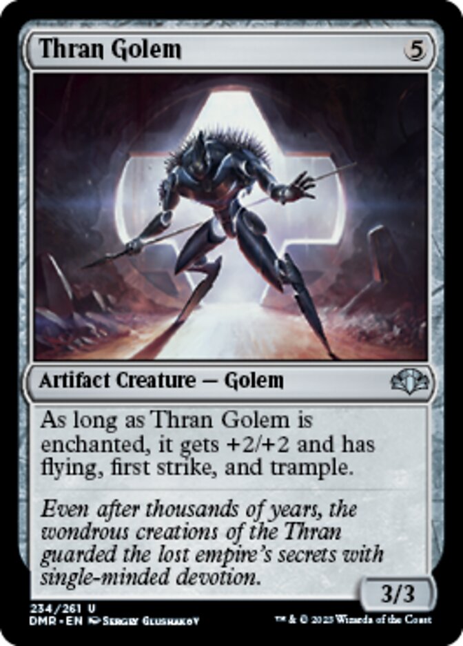 Thran Golem [Dominaria Remastered] | Good Games Morley