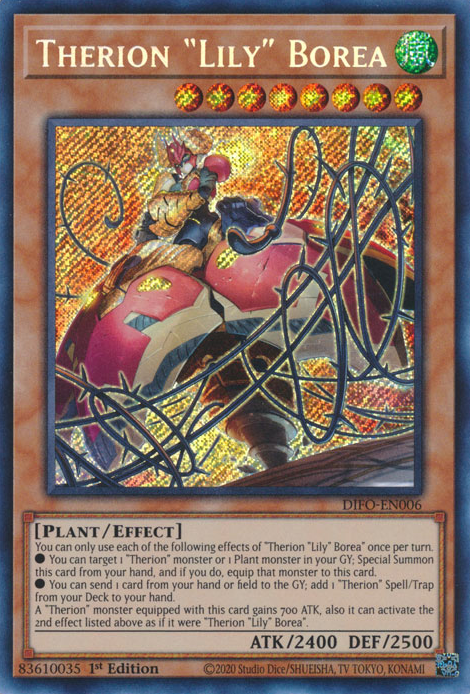 Therion Lily Borea [DIFO-EN006] Secret Rare | Good Games Morley