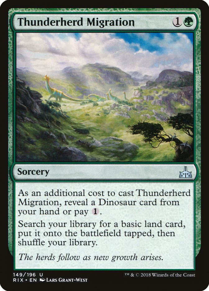 Thunderherd Migration [Rivals of Ixalan] | Good Games Morley