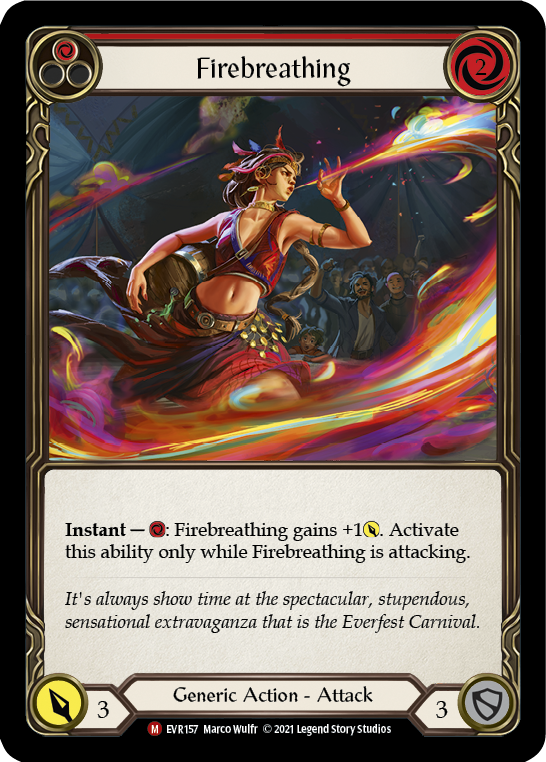 Firebreathing [EVR157] (Everfest)  1st Edition Rainbow Foil | Good Games Morley