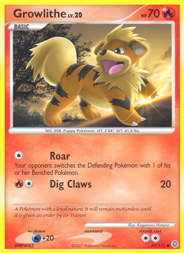Growlithe (89/132) [Diamond & Pearl: Secret Wonders] | Good Games Morley