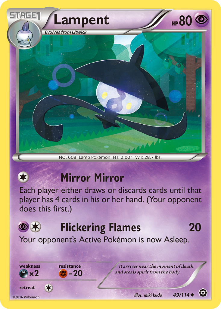 Lampent (49/114) [XY: Steam Siege] | Good Games Morley