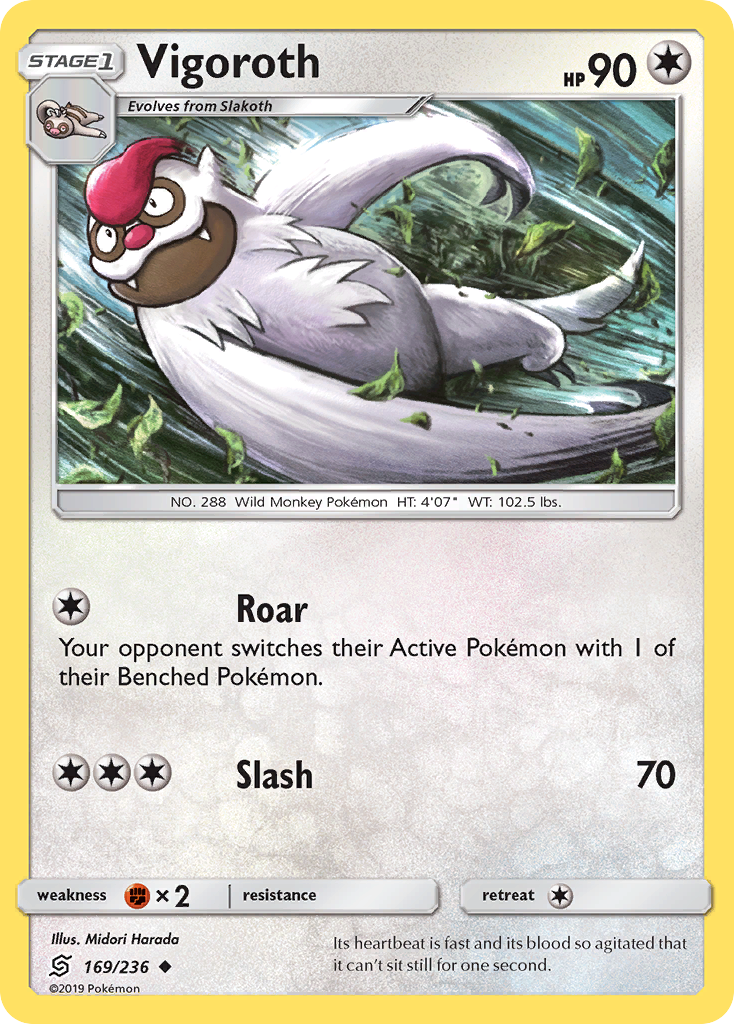 Vigoroth (169/236) [Sun & Moon: Unified Minds] | Good Games Morley