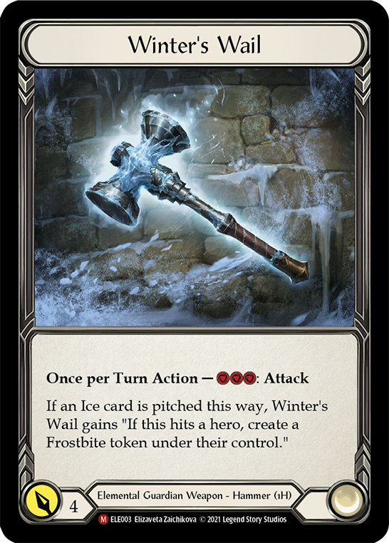Winter's Wail [ELE003] (Tales of Aria)  1st Edition Cold Foil | Good Games Morley