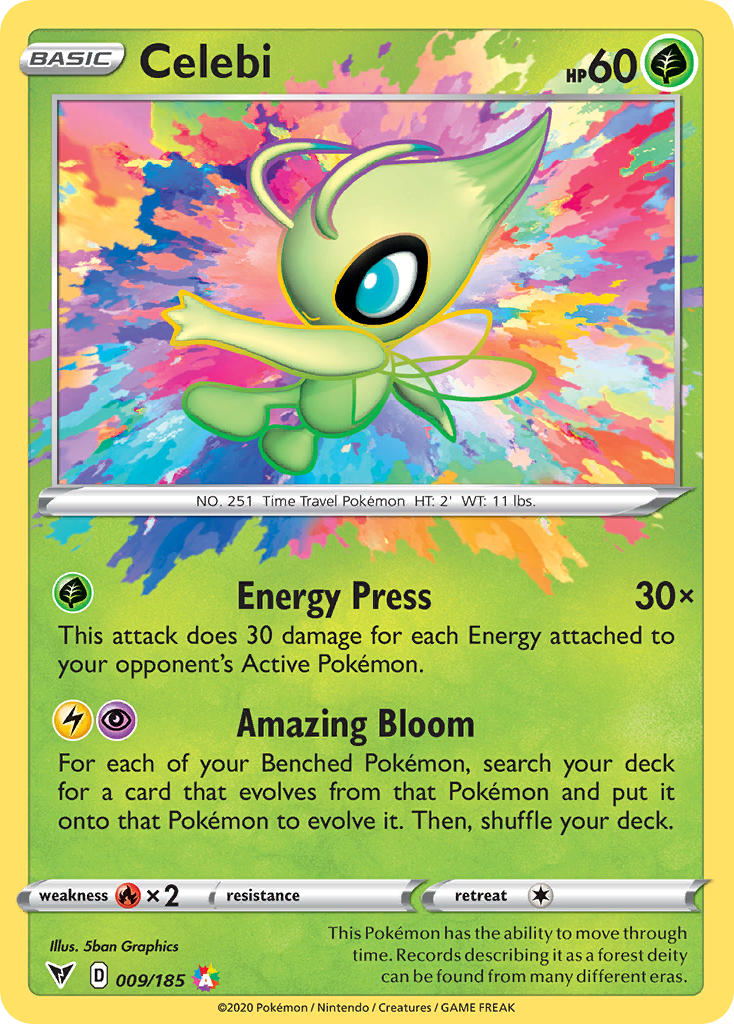 Celebi (009/185) [Sword & Shield: Vivid Voltage] | Good Games Morley