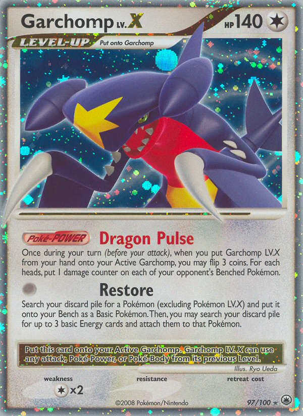Garchomp LV.X (97/100) [Diamond & Pearl: Majestic Dawn] | Good Games Morley