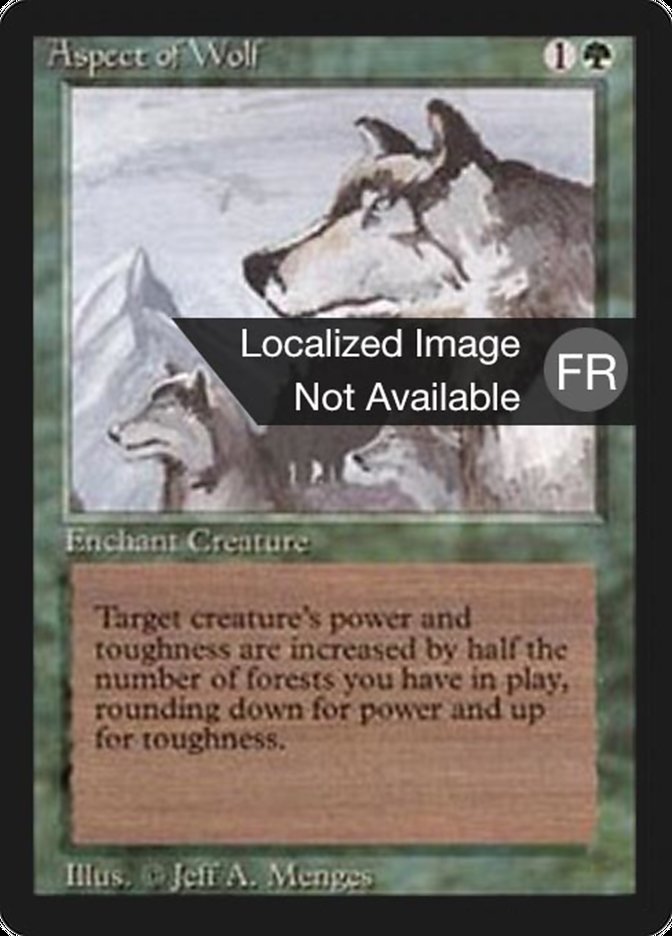 Aspect of Wolf [Foreign Black Border] | Good Games Morley