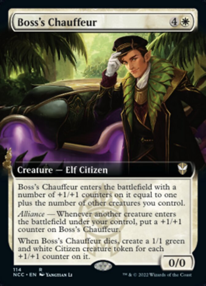 Boss's Chauffeur (Extended Art) [Streets of New Capenna Commander] | Good Games Morley