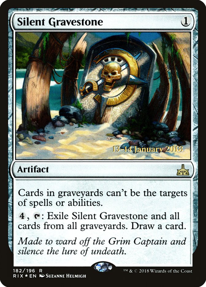 Silent Gravestone [Rivals of Ixalan Prerelease Promos] | Good Games Morley