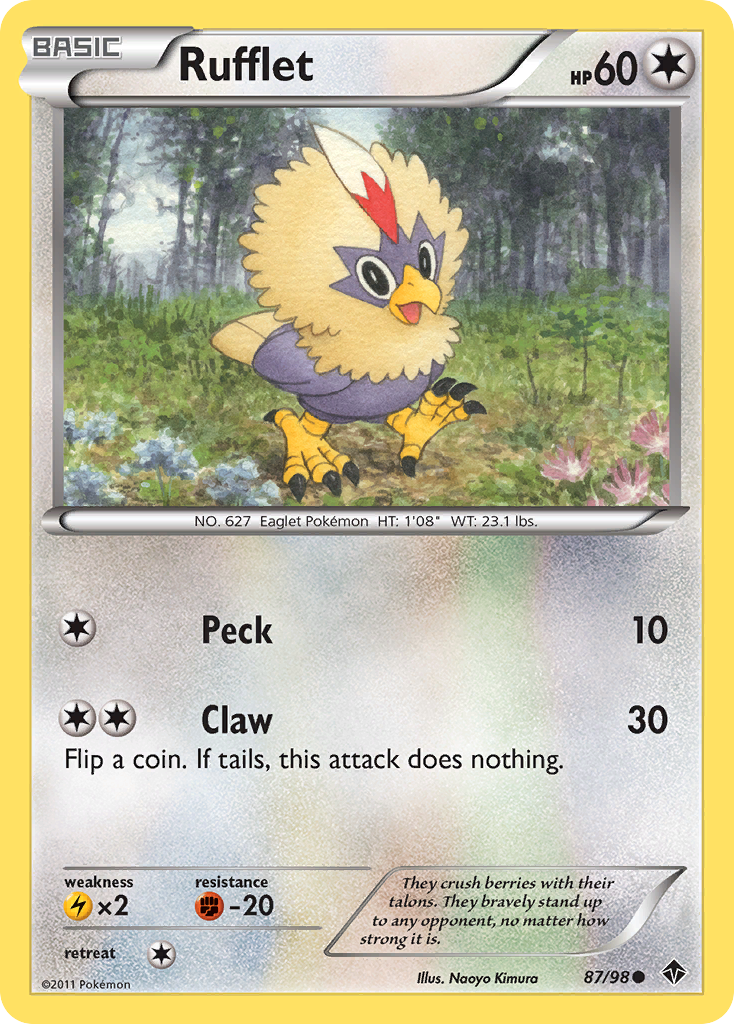 Rufflet (87/98) [Black & White: Emerging Powers] | Good Games Morley