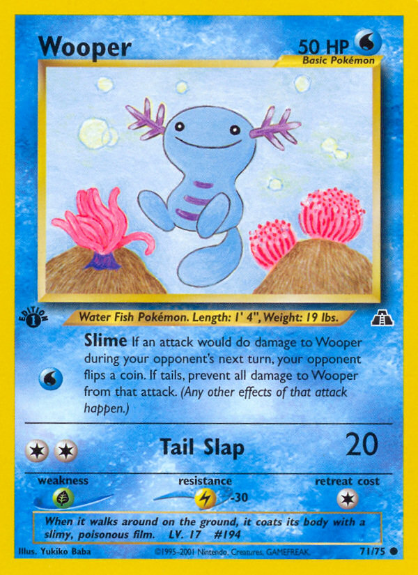 Wooper (71/75) [Neo Discovery 1st Edition] | Good Games Morley