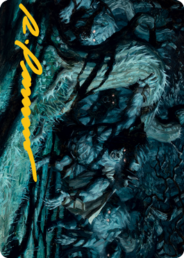 Unnatural Moonrise Art Card (Gold-Stamped Signature) [Innistrad: Midnight Hunt Art Series] | Good Games Morley