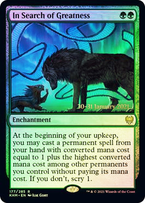 In Search of Greatness [Kaldheim Prerelease Promos] | Good Games Morley