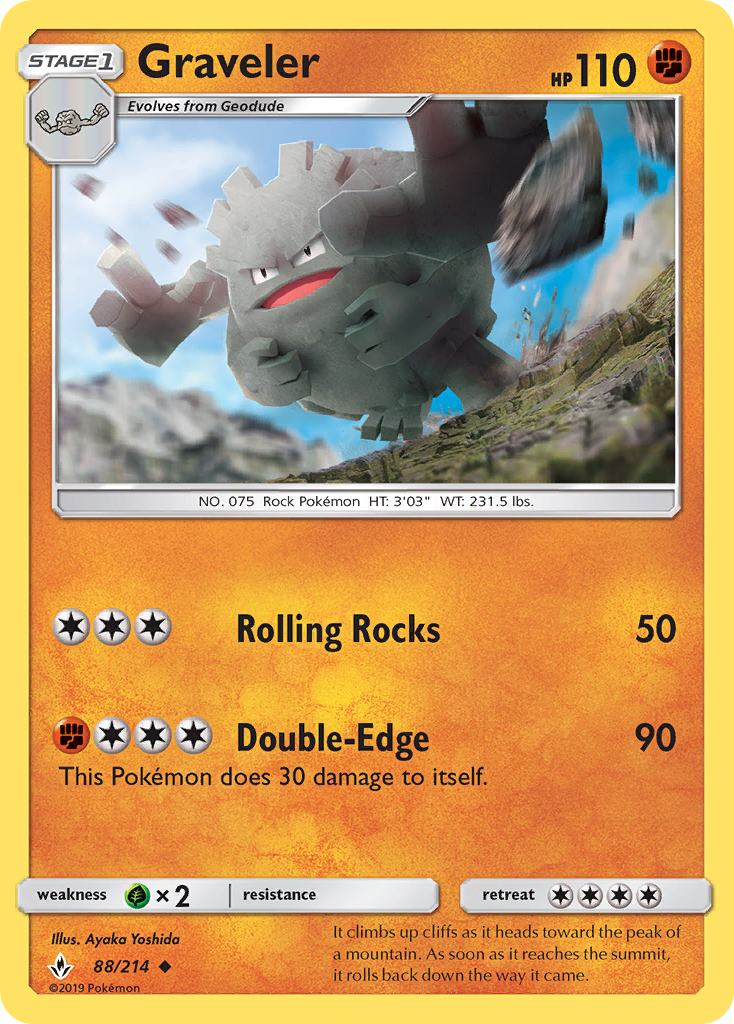 Graveler (88/214) [Sun & Moon: Unbroken Bonds] | Good Games Morley