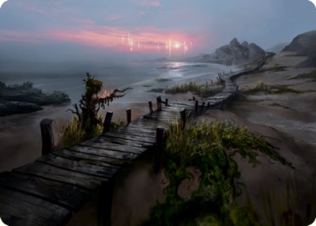 Deserted Beach Art Card [Innistrad: Midnight Hunt Art Series] | Good Games Morley