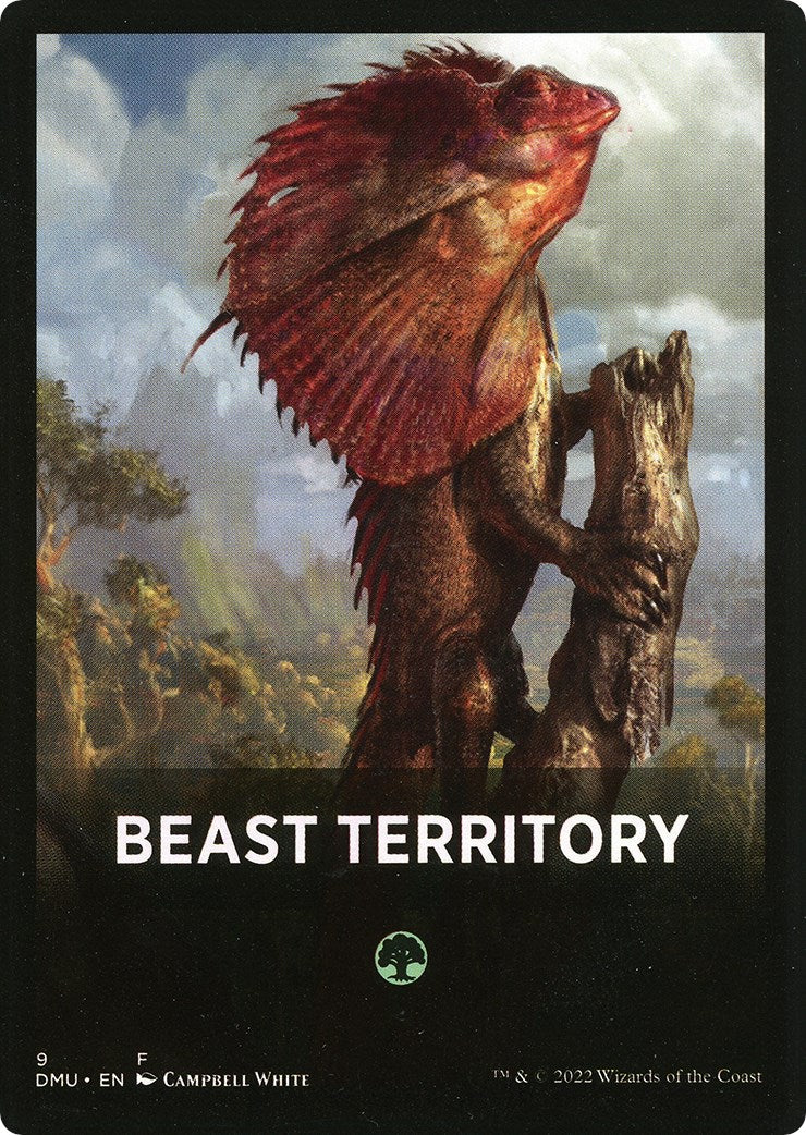 Beast Territory Theme Card [Dominaria United Tokens] | Good Games Morley