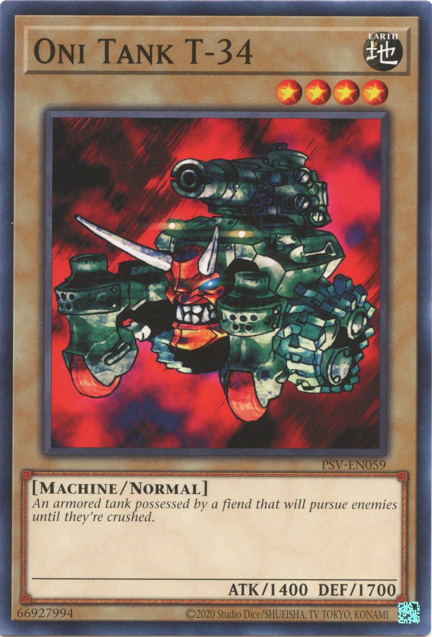 Oni Tank T-34 (25th Anniversary) [PSV-EN059] Common | Good Games Morley