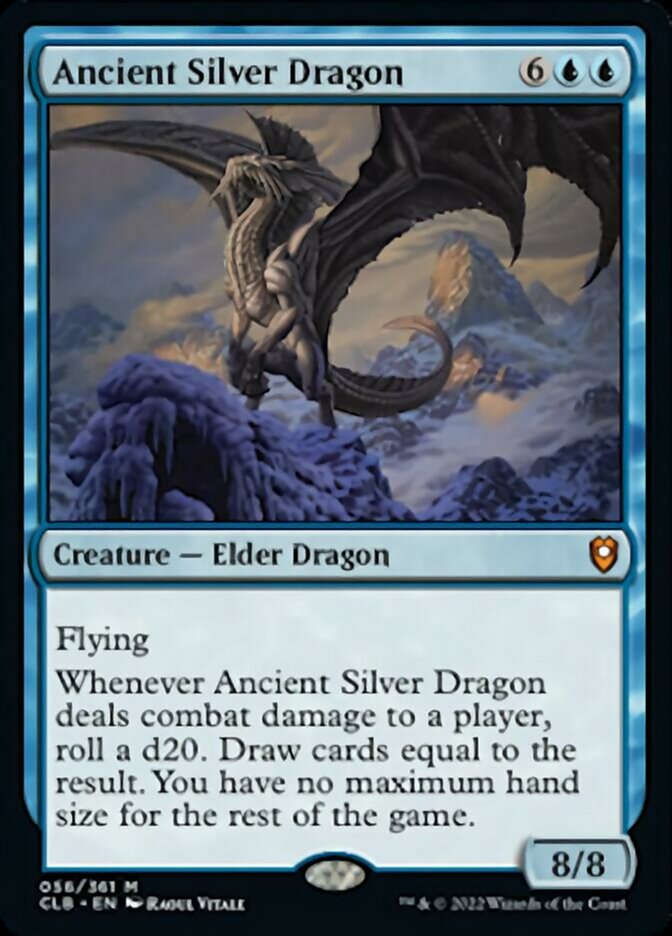Ancient Silver Dragon [Commander Legends: Battle for Baldur's Gate] | Good Games Morley