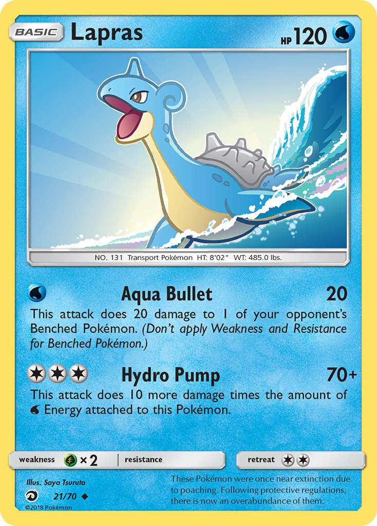 Lapras (21/70) [Sun & Moon: Dragon Majesty] | Good Games Morley