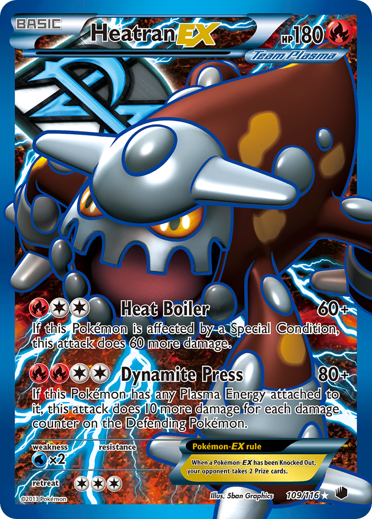 Heatran EX (109/116) [Black & White: Plasma Freeze] | Good Games Morley